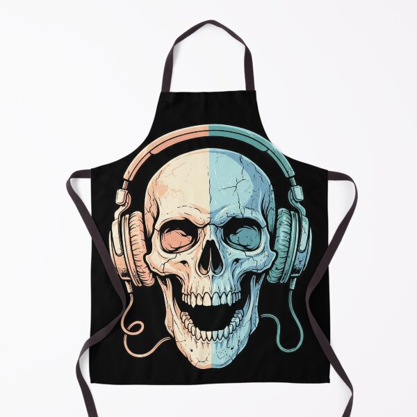 Item preview, DJ Skull with Headphones Pastel Grunge Streetwear designed and sold by seven things shop.