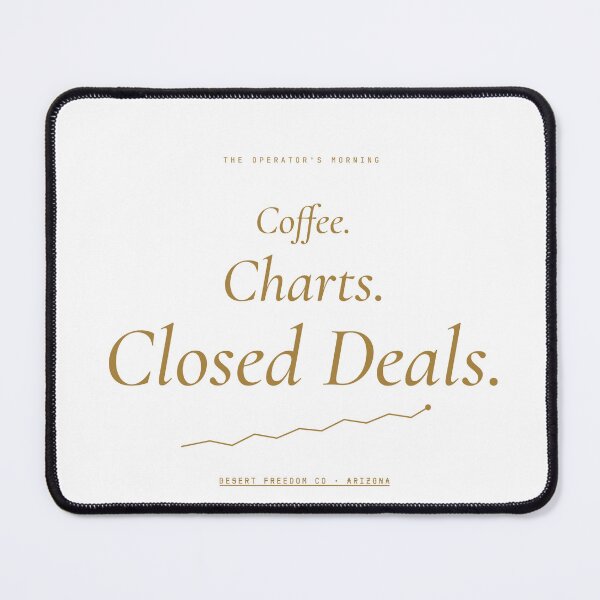 Item preview, Coffee Charts Closed Deals Typography designed and sold by Desert Freedom Co.