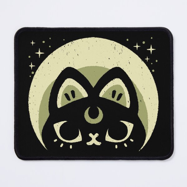 Item preview, Half Moon Witchy Cat designed and sold by xMorfina.