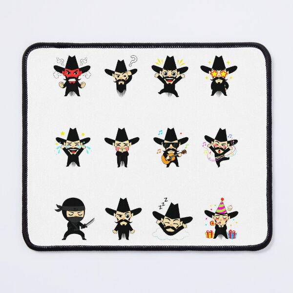 Item preview, Western Cowboy Emotions Sticker Pack designed and sold by RamyGallery.