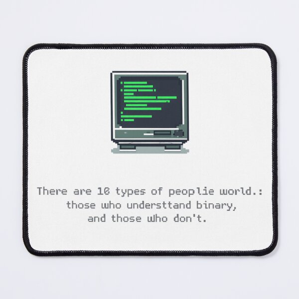 Item preview, Humorous T-shirt: Binary Code, Computer Science, Developer designed and sold by QuentinDelarbre.