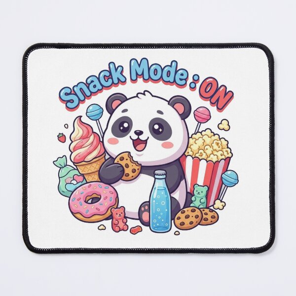 Item preview, Snack Mode: ON – Cute Panda Snack Lover Design designed and sold by morning sun.