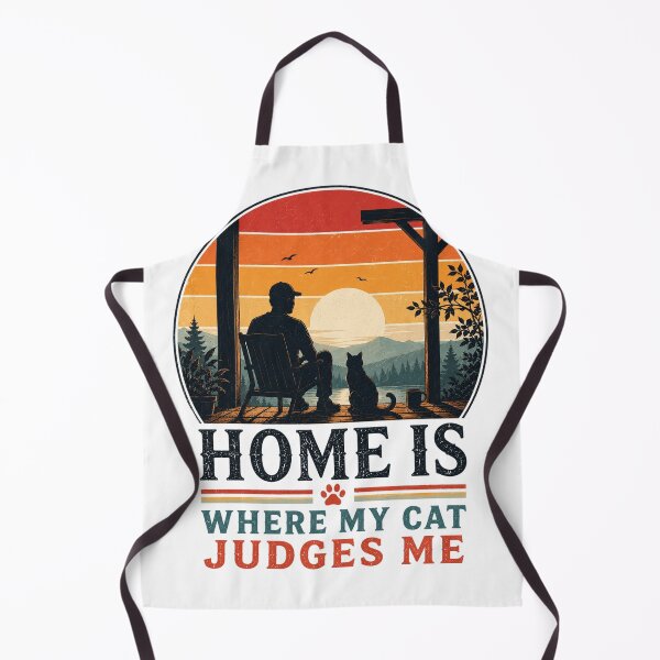 Item preview, Home Is Where My Cat Judges Me designed and sold by the-dovlat.