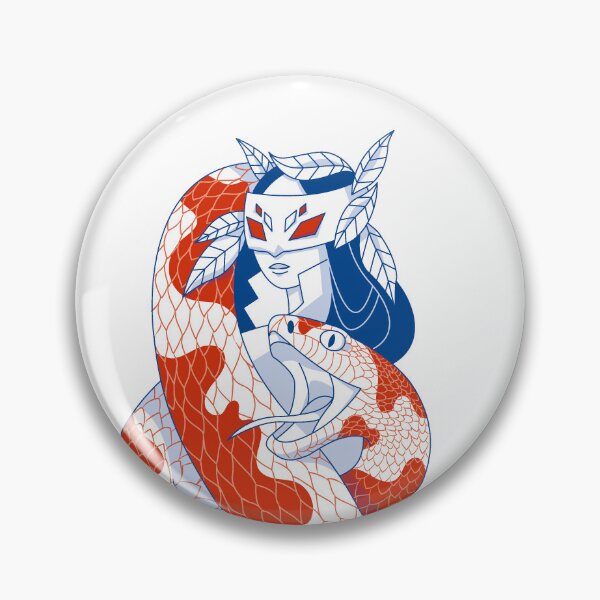 Item preview, The Snake and the Mask (blue and red edition) designed and sold by Juliette Lancien.