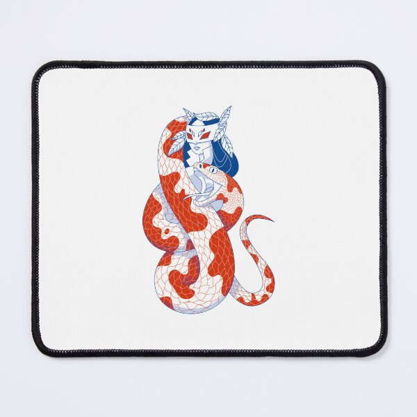 Item preview, The Snake and the Mask (blue and red edition) designed and sold by Juliette Lancien.