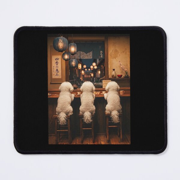 Item preview, Japanese Bichon Frise Art Foodie Dog Owner designed and sold by DoodleTortle.