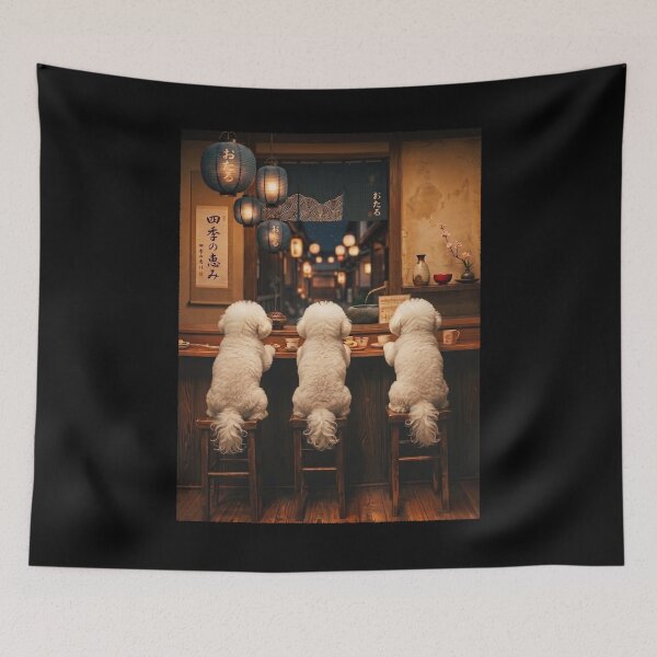 Item preview, Japanese Bichon Frise Art Foodie Dog Owner designed and sold by DoodleTortle.