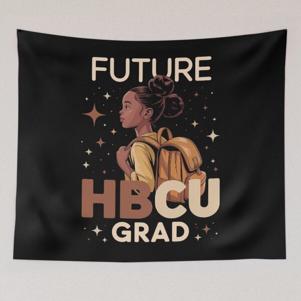 Artikelvorschau, Zukünftige Absolventin einer HBCU (Historically Black Colleges and Universities) – Schwarzes Mädchen feiert Abschluss an einer entworfen und verkauft von sailorjessiArt.