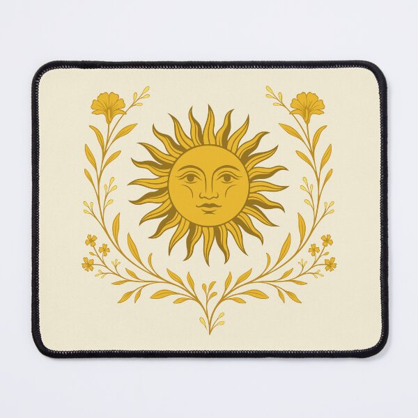 Item preview, Midsummer Sun Floral Boho Celestial Art designed and sold by Christine Krahl.