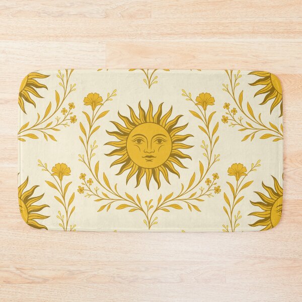 Item preview, Midsummer Sun Floral Boho Celestial Art designed and sold by Christine Krahl.