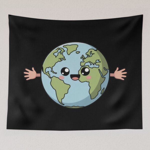 Item preview, Hug The Earth Cute Planet Love Cartoon Design designed and sold by AbanoubStore.