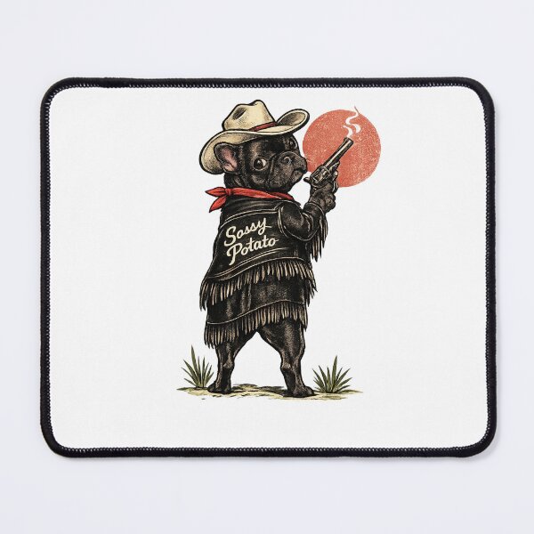 Item preview, French Bulldog Cowgirl Frenchie Cowgirl Gift Funny French Bulldog Western Tshirt designed and sold by The Frenchie Revolution.