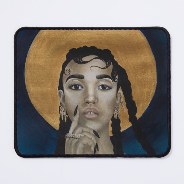 Item preview, FKA Twigs - Godly Golden Halo Fan Art Sticker design designed and sold by MorganMcG.