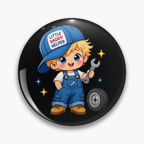 Item preview, Little Daddy Helper Mechanic Boy Cute Kawaii Toddler Mechanic Design designed and sold by HiPatti.