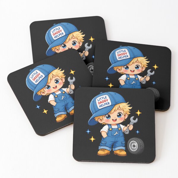 Item preview, Little Daddy Helper Mechanic Boy Cute Kawaii Toddler Mechanic Design designed and sold by HiPatti.