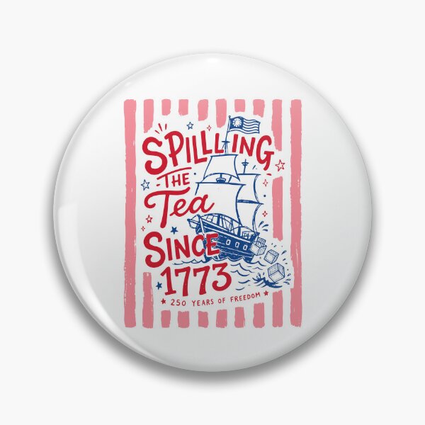 Item preview, Striped Spilling The Tea Since 1773 designed and sold by Luxuriouss.