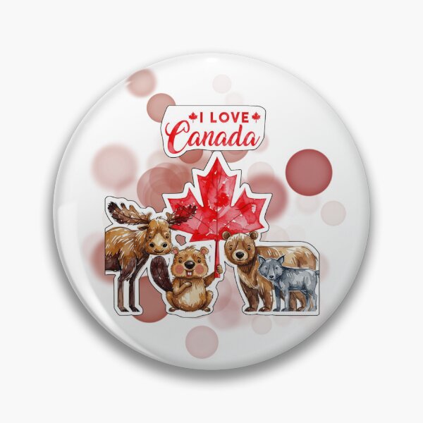 Item preview, Cute Canadian Animals I Love Canada Design designed and sold by iamKRUK.