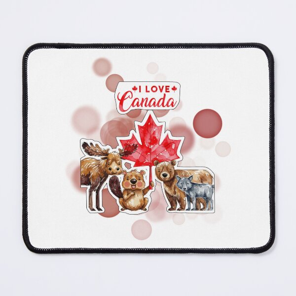 Item preview, Cute Canadian Animals I Love Canada Design designed and sold by iamKRUK.