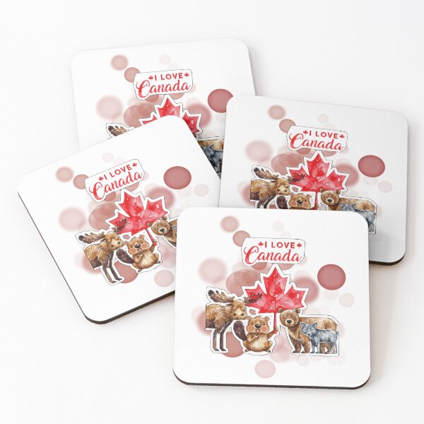 Item preview, Cute Canadian Animals I Love Canada Design designed and sold by iamKRUK.