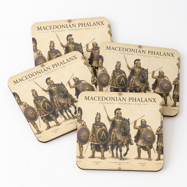 Item preview, Macedonian Phalanx Ancient Greek Warfare Art designed and sold by Retr0Tshirts.
