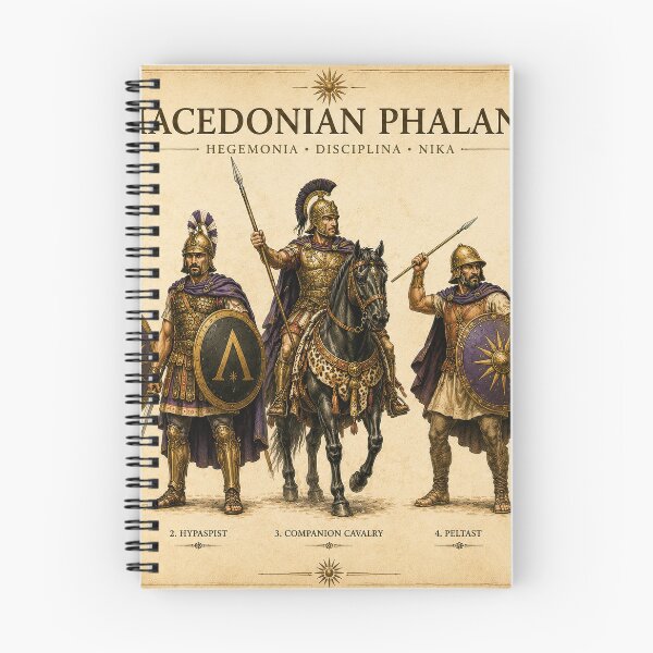 Item preview, Macedonian Phalanx Ancient Greek Warfare Art designed and sold by Retr0Tshirts.