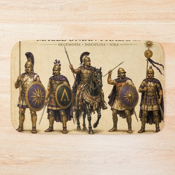 Item preview, Macedonian Phalanx Ancient Greek Warfare Art designed and sold by Retr0Tshirts.