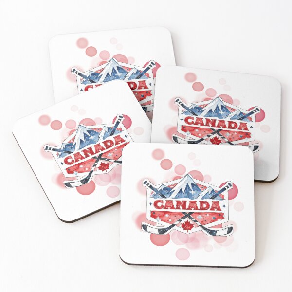 Item preview, Canada Postage Stamp with Hockey Sticks and Mountains designed and sold by iamKRUK.