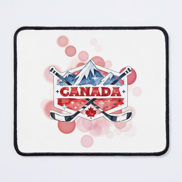 Item preview, Canada Postage Stamp with Hockey Sticks and Mountains designed and sold by iamKRUK.