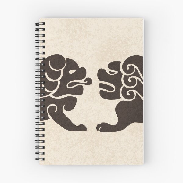 Item preview, Korean Traditional Lion Pattern — Hanji Texture Heritage Art Print designed and sold by DaHaeStudio.