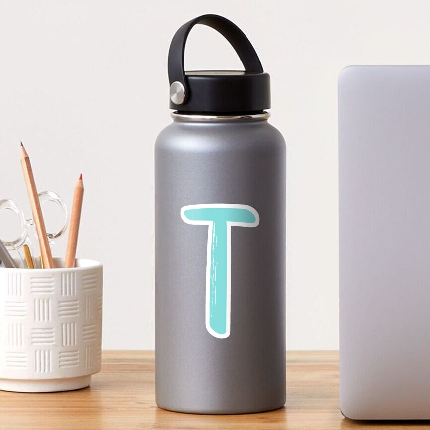 "Blue Letter T" Sticker for Sale by mynameisliana | Redbubble