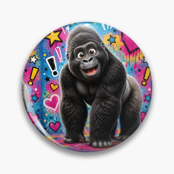 Item preview, Cute Gorilla Pop Art Explosion designed and sold by Rohan132.