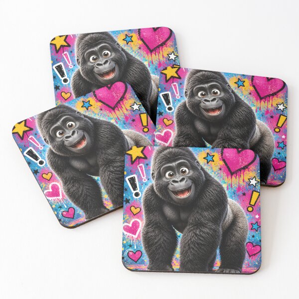 Item preview, Cute Gorilla Pop Art Explosion designed and sold by Rohan132.
