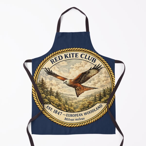 Item preview, Red Kite Club Vintage Badge European Woodland Art designed and sold by CalmCapy Co.