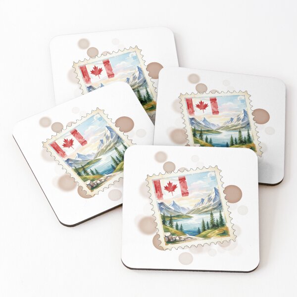 Item preview, Canada Landscape Postage Stamp Travel Design designed and sold by iamKRUK.