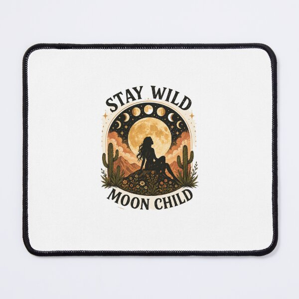 Item preview, Stay Wild Moon Child Boho Aesthetic designed and sold by Lush Aura Designs.