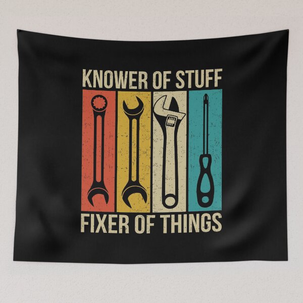 Item preview, Knower of Stuff Fixer of Things Vintage designed and sold by wansilastomi.