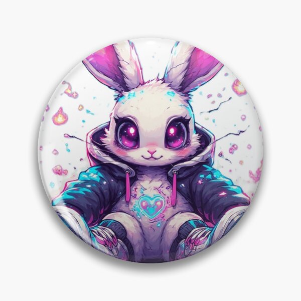 Item preview, Kawaii Neon Bunny by NegarTvDesigns  designed and sold by NegarTv Designs.