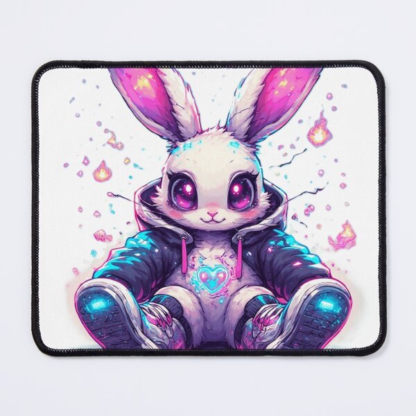 Item preview, Kawaii Neon Bunny by NegarTvDesigns designed and sold by NegarTv Designs.