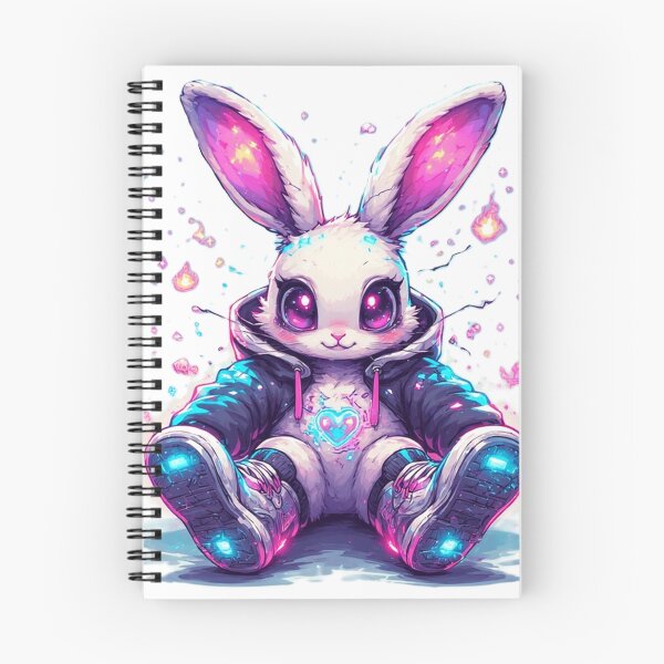 Item preview, Kawaii Neon Bunny by NegarTvDesigns  designed and sold by NegarTv Designs.