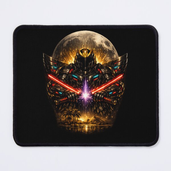 Item preview, Cyberpunk Samurai Moon — Neon Sword Dark Armor | Dark Fantasy Warrior Poster designed and sold by ArtoryWorks.