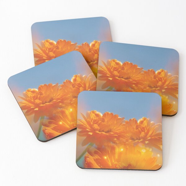 Item preview, Golden Calendula Blooms – Radiant Flower Essence Art designed and sold by helgekerler.