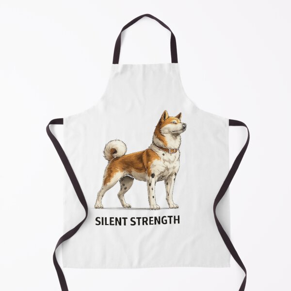 Item preview, Silent Strength Shiba Inu Dog Minimalist Powerful Quote Design Gift for Dog Lovers designed and sold by ArtByTripti.