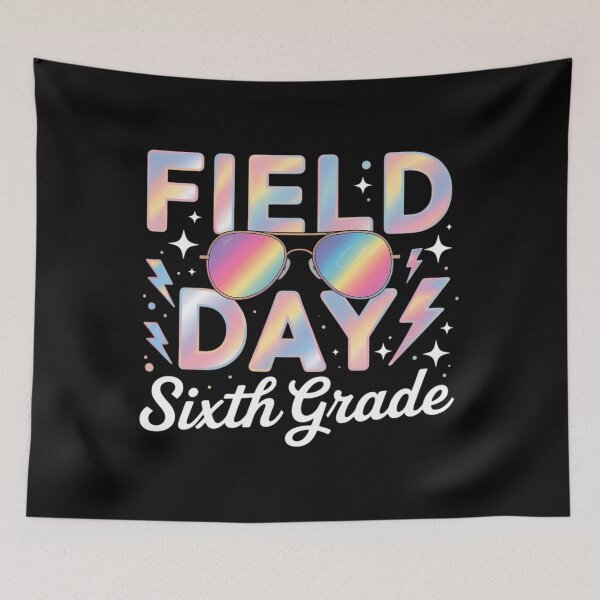 Item preview, Field Day Sixth Grade Tie Dye Sunglasses Teacher Boy Girl designed and sold by SapfireStuArt.