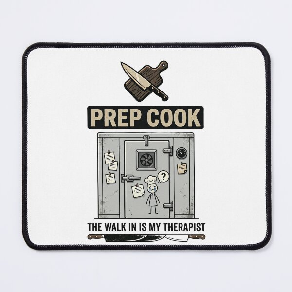Item preview, The Walk In Is My Therapist - Funny Chef & Line Cook Graphic Tee designed and sold by BrewChef.