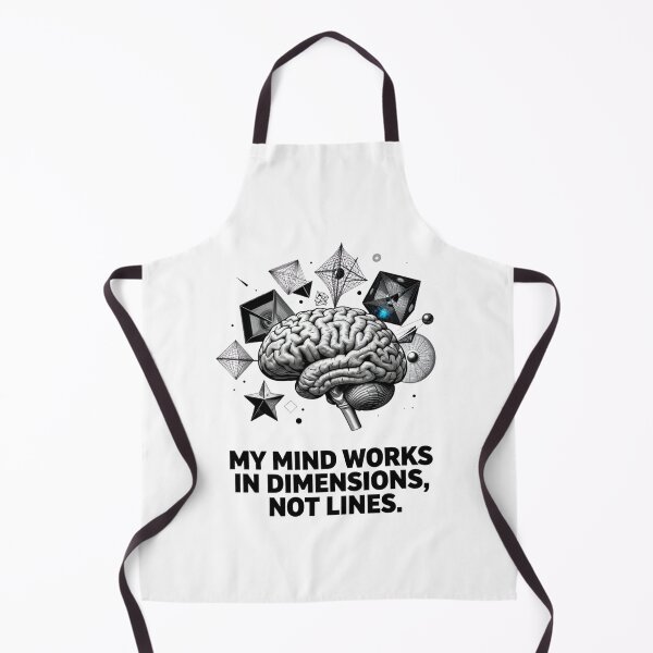 Item preview, Mind Works In Dimensions Not Lines – Vintry Off Graphic Tee designed and sold by VintryOff.