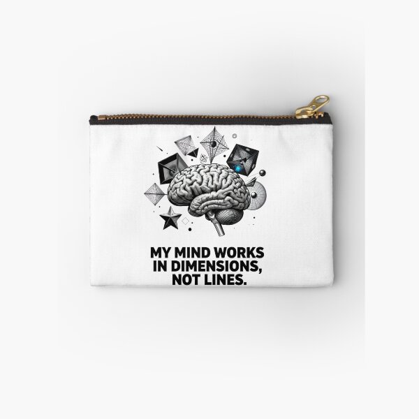 Item preview, Mind Works In Dimensions Not Lines – Vintry Off Graphic Tee designed and sold by VintryOff.