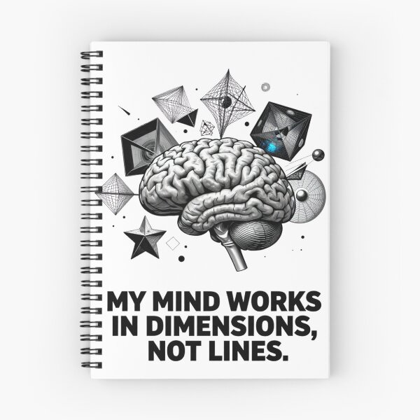 Item preview, Mind Works In Dimensions Not Lines – Vintry Off Graphic Tee designed and sold by VintryOff.