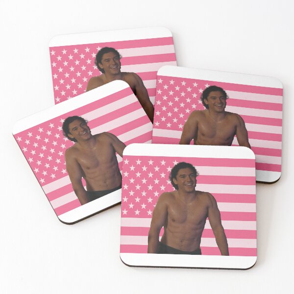 Item preview, Garrett Graham pink American flag designed and sold by sparkfavs.