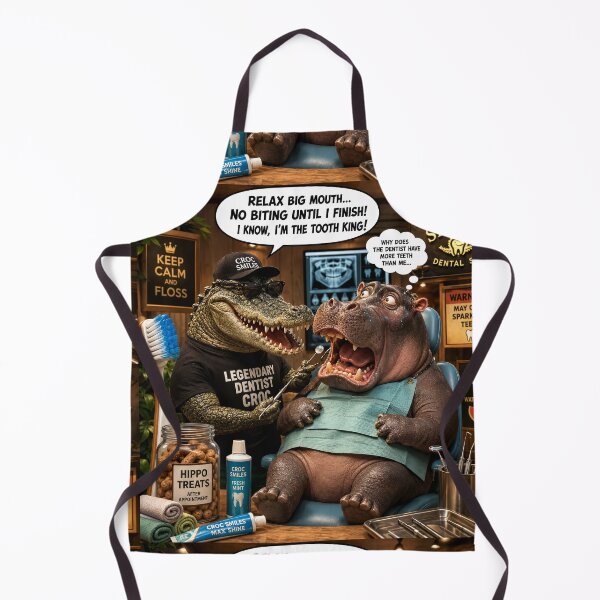 Item preview, Legendary Dentist Croc Funny Hippo Dental Spa designed and sold by SoftAuraStudi0.