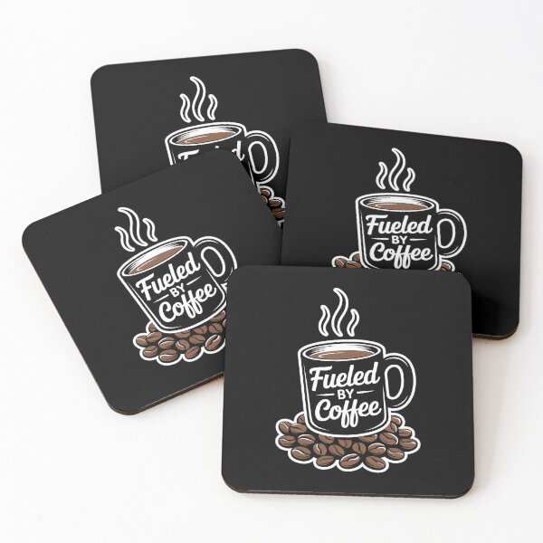 Item preview, Fueled by Coffee Lover Beans Cup Caffeine Quote Saying Joke designed and sold by sailorjessiArt.